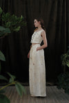 Mutedance 24 Spring/Summer Silk Button Vest MD-MD24SS51-HUIBAI hoary PM118